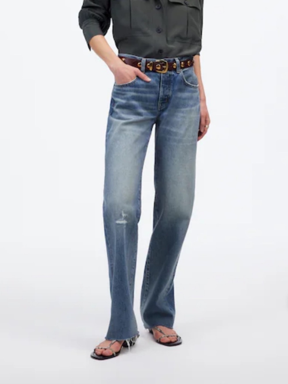 Madewell Light Blue Straight-Leg Jeans